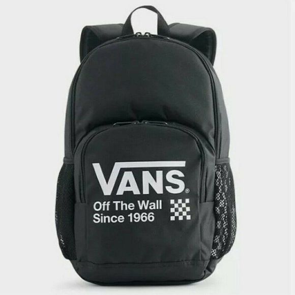 Vans Handbags - Vans Alumni Pack 3 Black/White Check board Unisex Backpack